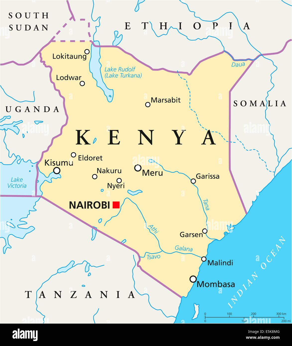 kenya map