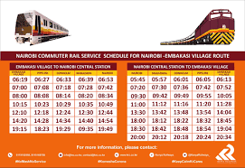SGR Train Schedule Kenya